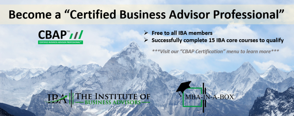 Certified Business Advisor Professional