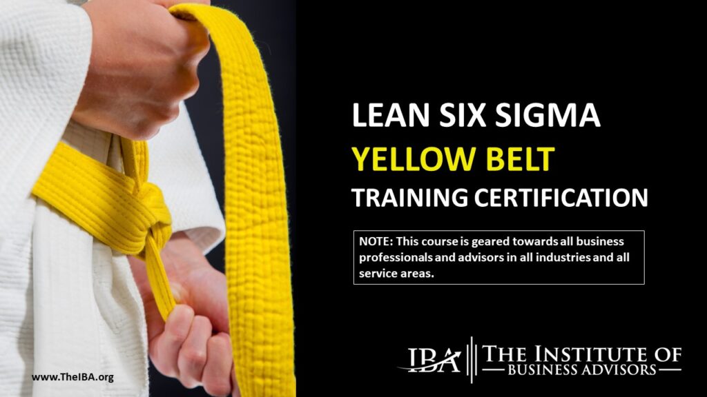 yellow belt lean six sigma