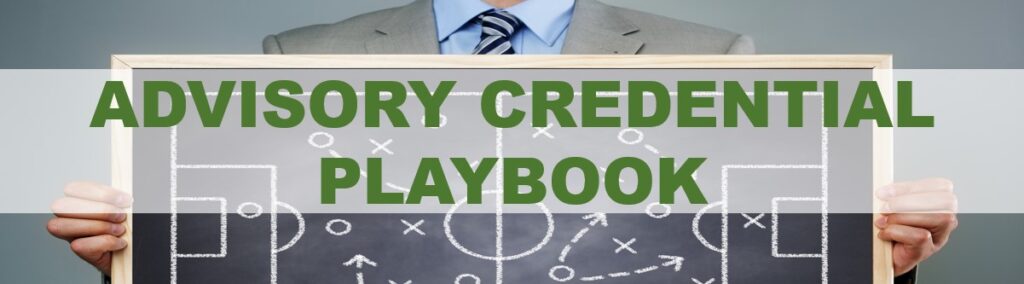 Advisory Credentials Playbook